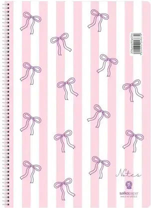 Salko Paper Spiral Ruled Notebook 120 Paper Sheets 2 Subjects