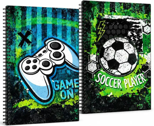 Graffiti Spiral Ruled Notebook B5 60 Paper Sheets 2 Subjects (Miscellaneous Designs)