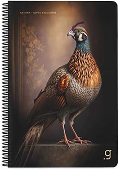 Gipta Spiral Ruled A4 Notebook 3 Subjects Natura (Miscellaneous Designs)