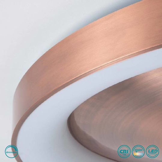 Home Lighting Amaya Κρεμαστό Φωτιστικό Χάλκινο LED με Θερμό Λευκό Φως 80x5x100εκ.