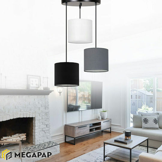 Megapap Rosie Pendant Light Multicolour with Socket E14, E.14 15x15x90cm