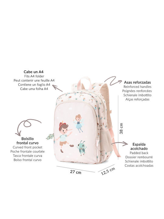 Baby Oliver The Wooden Boy Kindergarten Backpack Beige