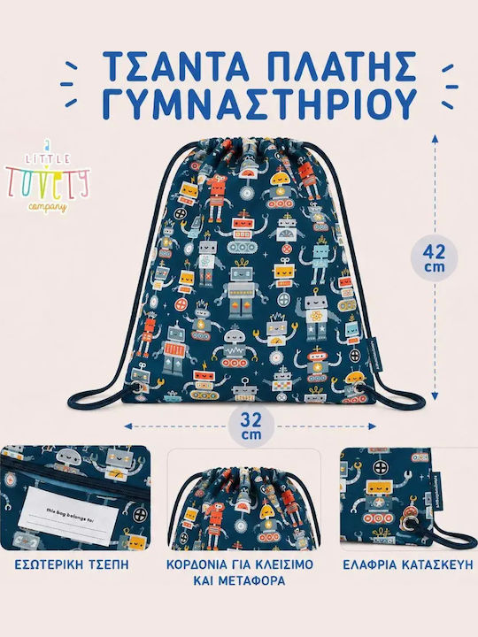 A Little Lovely Company Kindergarten Blue Backpack School Bag