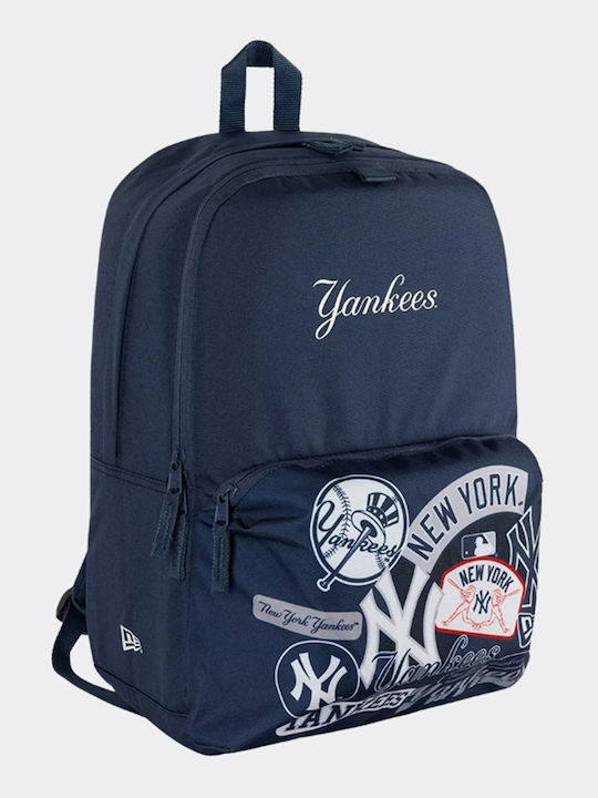 New Era New York Yankees School Backpack with Water Bottle Holder Blue 17L 32 x 12 x 43cm