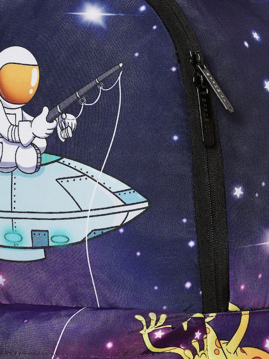 Σχολική Τσάντα Space Junk Spaceman Gone Fishing 45x31x20cm 920sjs139nsz