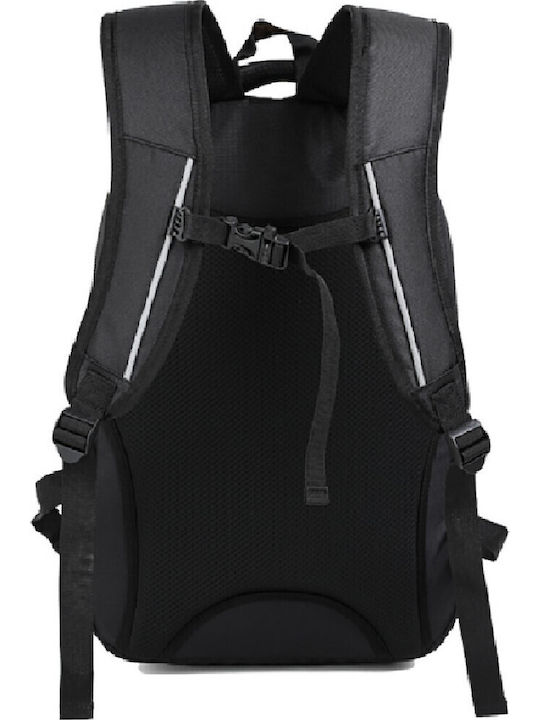 Lyc Sac Mag Σχολική Τσάντα Πλάτης Δημοτικού Μαύρη 31 x 25εκ