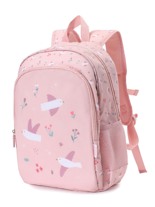 Baby Oliver Blossom Birds Blossom Birds Kindergarten Backpack Pink School Bag