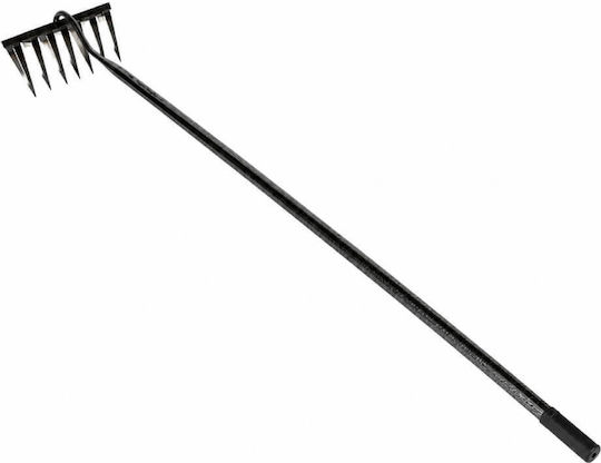 Sapă de plivit tip greblă cu mâner metalic înălțime 158 cm