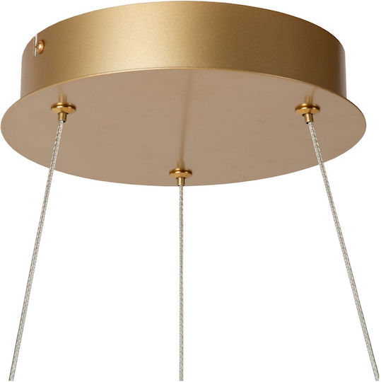Lucide Lightning Sardana Hängelampe Gold 80x80cm.