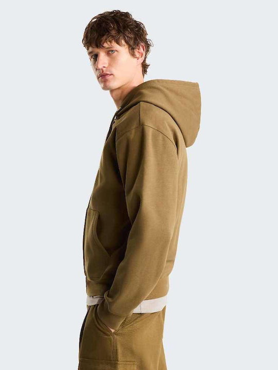 Ζακέτα με Κουκούλα Khaki