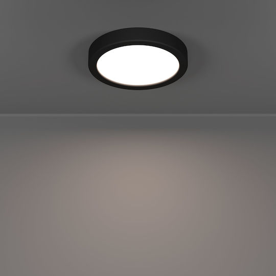 Eglo Bathroom Ceiling Light 16.6 cm Black with Integrated LED