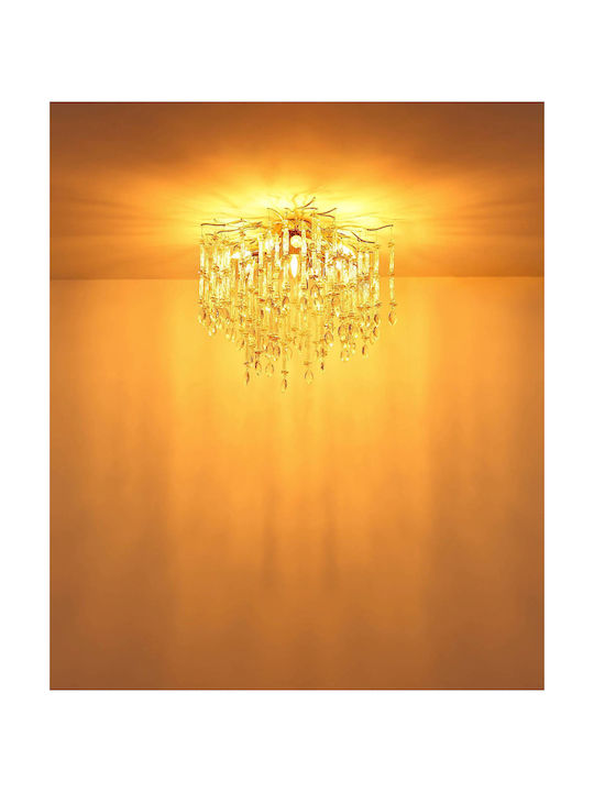 Globo Lighting Luminiță De Tavan Montată Auriu Cu Bază De Bec E14