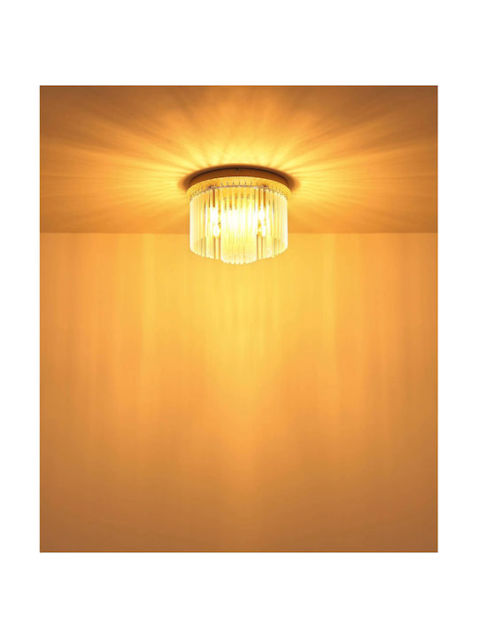 Globo Lighting Πλαφονιέρα Οροφής Μπεζ