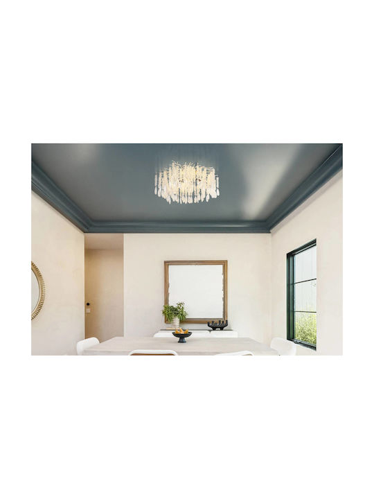 Globo Lighting Luminiță De Tavan Argintie Cu Bază De Bec E14