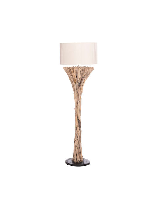 HomeMarkt Lampa de podea Î142xL45cm. cu Soclu pentru Bec E27 Alb