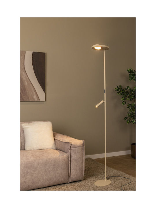 Lucide Lightning Ortolan LED Φωτιστικό Δαπέδου με Ρυθμιζόμενο Λευκό Φως Λευκό