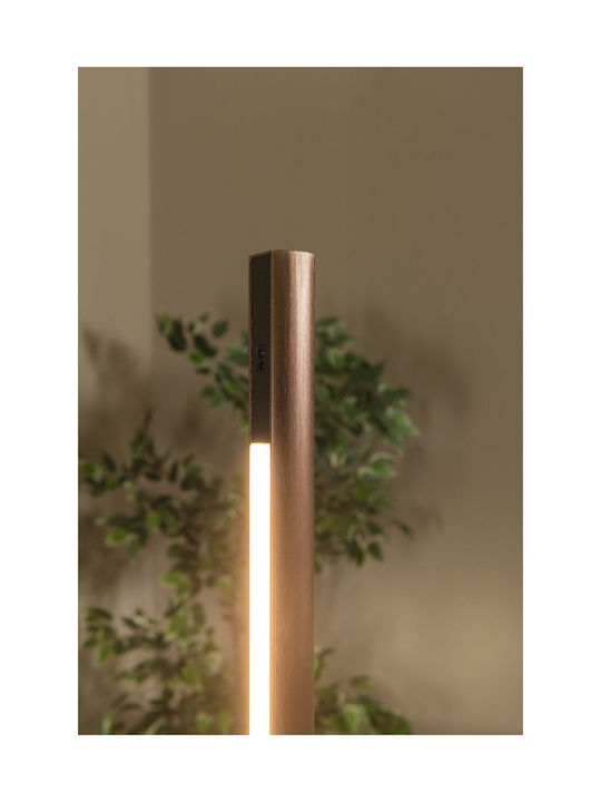 Lucide Lightning Equinox LED Φωτιστικό Δαπέδου με Ρυθμιζόμενο Λευκό Φως Καφέ