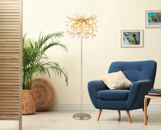 Globo Lighting Floor Lamp H155cm Gold