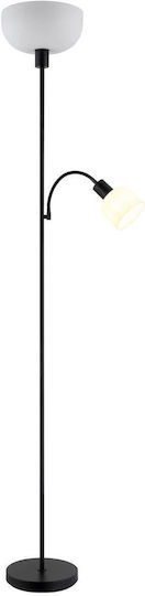 Globo Lighting Floor Lamp H178.7cm with E27 Bulb Socket Black