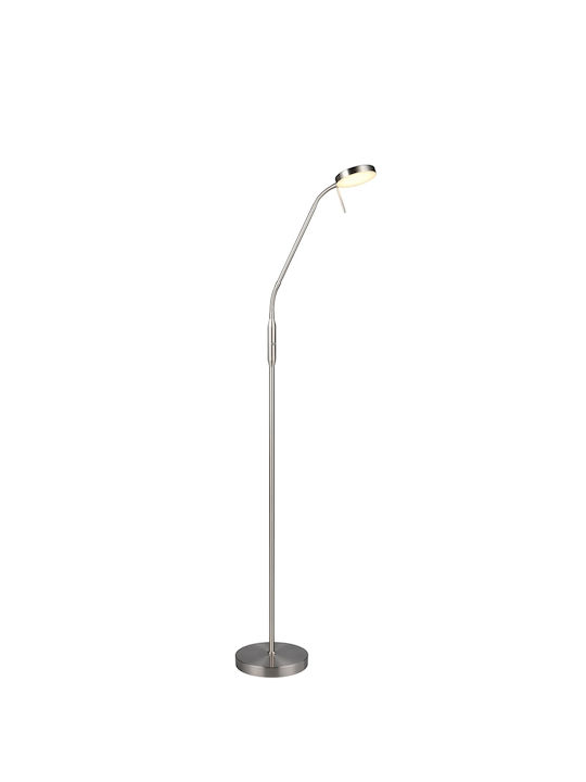 Trio Lighting Moreno LED Подова Лампа В160.5xД51см. 300лм Сребрист