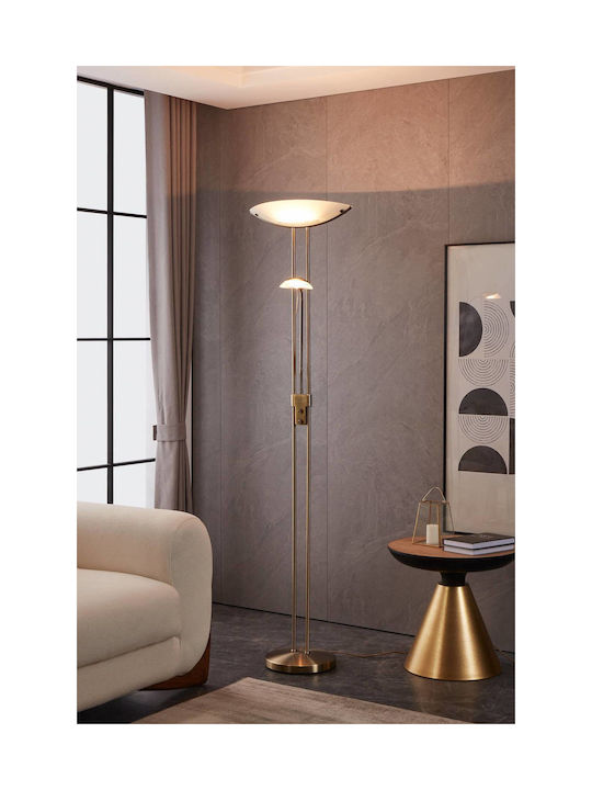 Eglo Baya Floor Lamp Height 180x44cm with Lamp Bulb Base R7S Oxidized