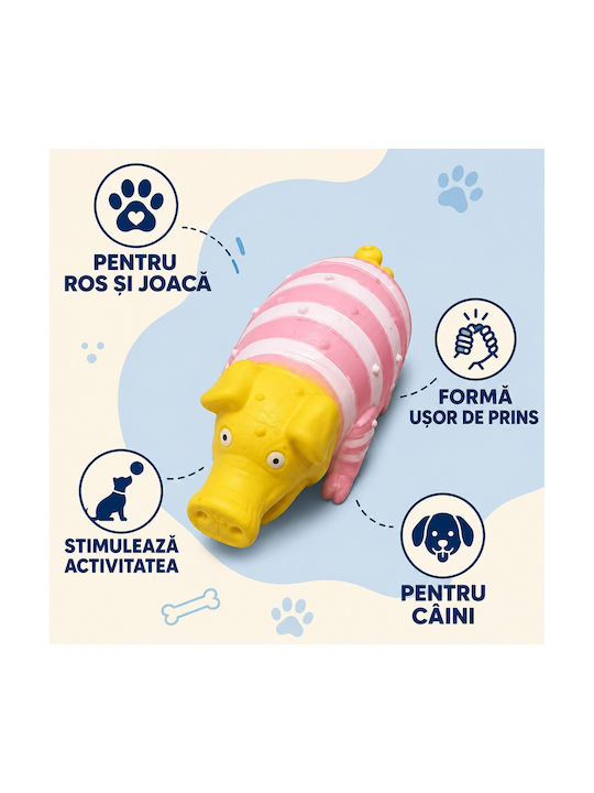 Jucărie Pentru Câini Masticabilă Din Cauciuc Galben 1 Bucată