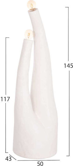 Freebox Floor Lamp with Socket for Bulb E27 White