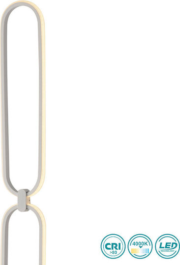 Fan Europe Infinity LED Floor Lamp H135xW25cm. with Natural White Light 2700lm White