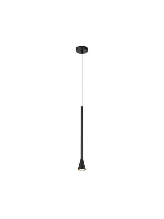Viokef Melody Подова Лампа В150xД20см. с Цокъл за Крушка GU10 Черен