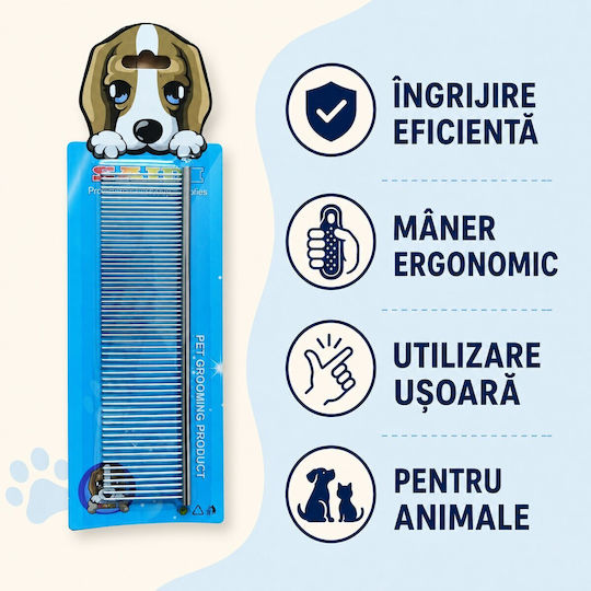 Dog Comb For Hair Cleaning Red