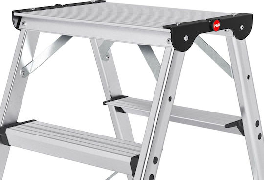 Hailo Aluminum Ladder with 2x6 Steps
