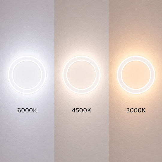 VenCore Modern Wall Lamp with Integrated LED and Adjustable White Light 21x5cm