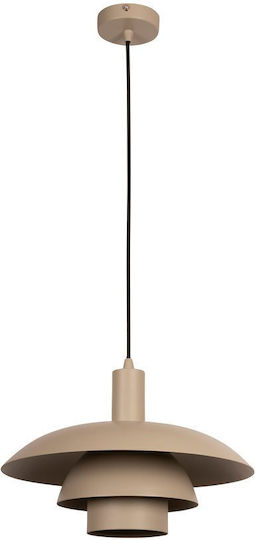 Lucide Lightning Κρεμαστό Φωτιστικό Καφέ με Ντουί E27 38x38x155εκ.