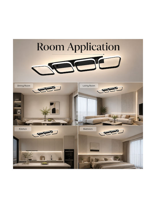 Lightplanet Deckenleuchte Beige mit Integrierter LED und Fernbedienung