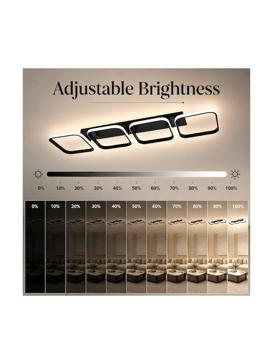 Lightplanet Deckenleuchte Beige mit Integrierter LED und Fernbedienung