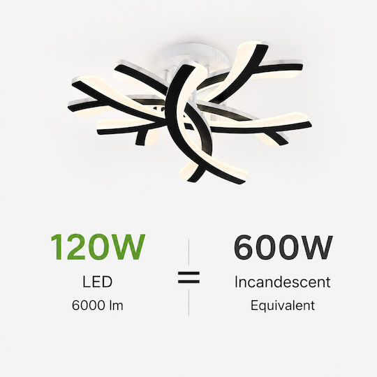 Lightplanet Smart Πλαφονιέρα Οροφής Λευκή με Ενσωματωμένο LED