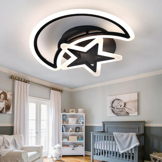 Lightplanet Smart Ceiling Mount Light Black with Integrated LED