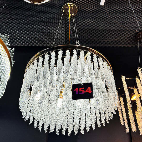 Jiju Ceiling Flush Mount Gold with Integrated LED and Crystals