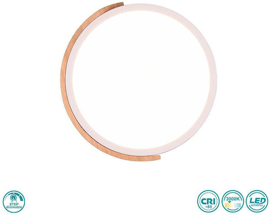 Trio Lighting Jano Πλαφονιέρα Οροφής 31.5εκ. Λευκή με Ενσωματωμένο LED