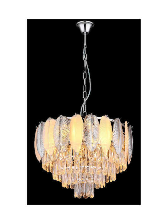 Globo Lighting Πλαφονιέρα Οροφής Διάφανη με Ντουί E14