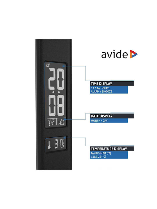 Avide ABLDL-OLC-6W-BL LED Schreibtischlampe faltbar in Schwarz Farbe