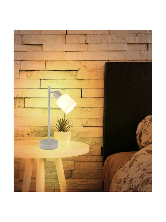 Globo Lighting Настолна лампа за бюро за цокъл E14 в бежов цвят