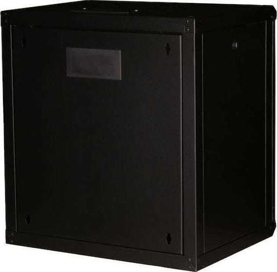 Equip Επιτοίχια Καμπίνα Rack 19U 60x45cm Μαύρο EPM-12-6045-B-CBAA