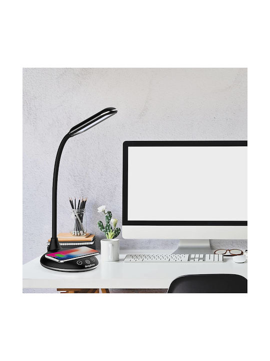 Braytron LED Schreibtischlampe mit flexiblem Arm in Schwarz Farbe