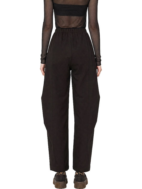 Moutaki Women's Fabric Trousers Brown