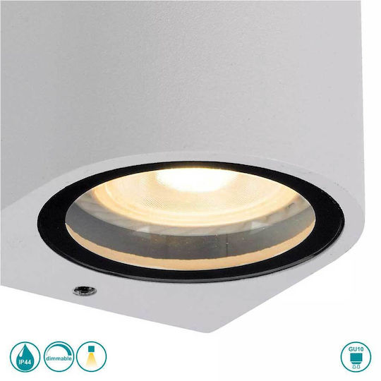 Lucide Lightning Zaro Wandmontiertes Außen-Spotlight GU10 IP44