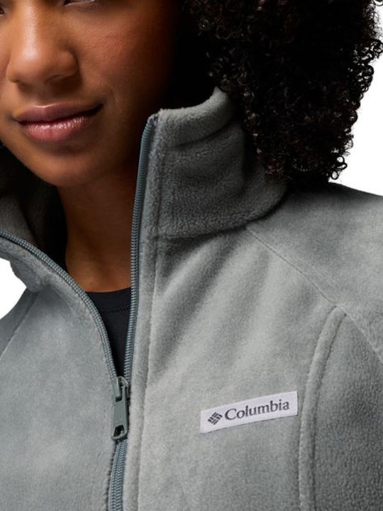 Benton Springs Fleece Damen Strickjacke mit Reissverschluss Grüne