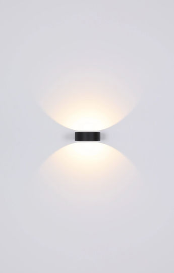 Globo Lighting Wall-Mounted Outdoor Ceiling Light LED IP54 7W with Warm White Light Double Beam 16x5.5εκ.