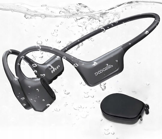 Doogee BoneAir Swim Bone Conduction / Open Ear Bluetooth Handsfree Headphones with Sweat Resistance Black