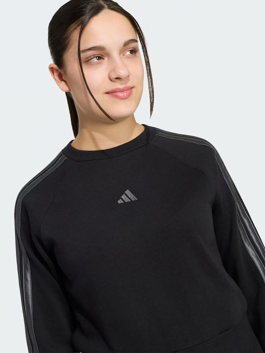 Παιδική Μπλούζα Μακρυμάνικη Black Junior Girl Satin